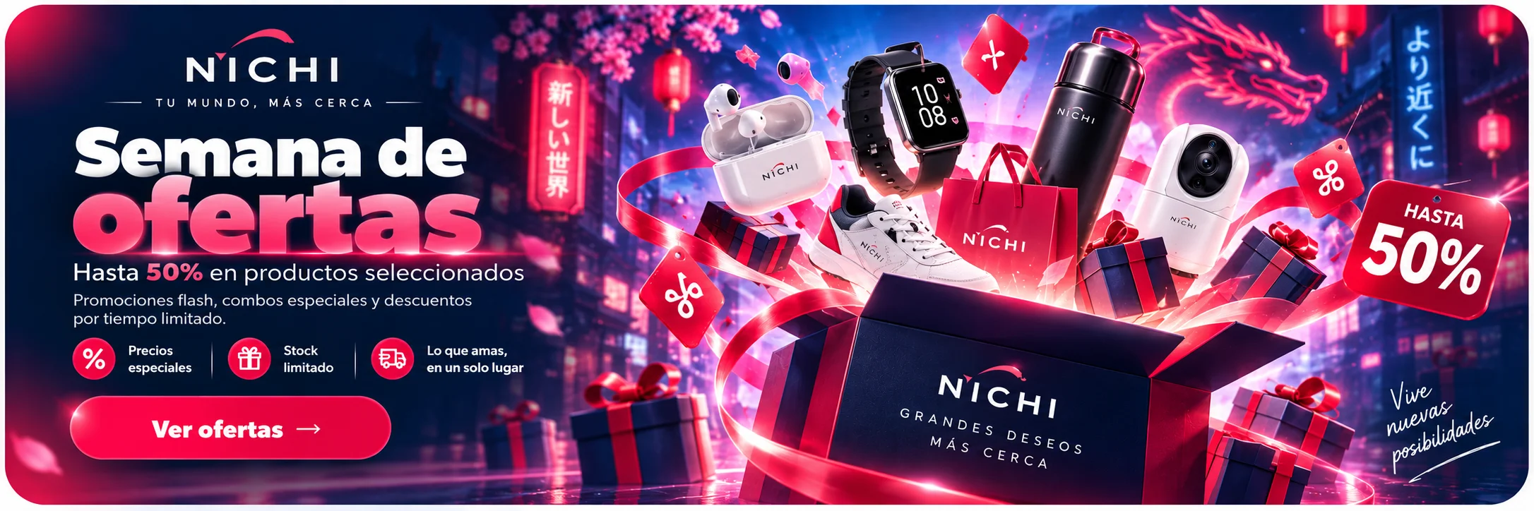 NICHI: ofertas y productos destacados.